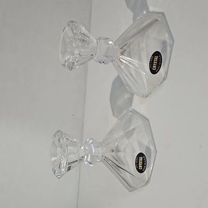 Crystal taper candle holders